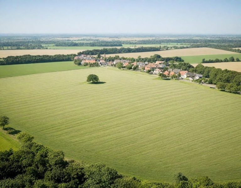 Bild dient der Dekoration und zeigt eine Landschaft - mit Drohne aufgenommen