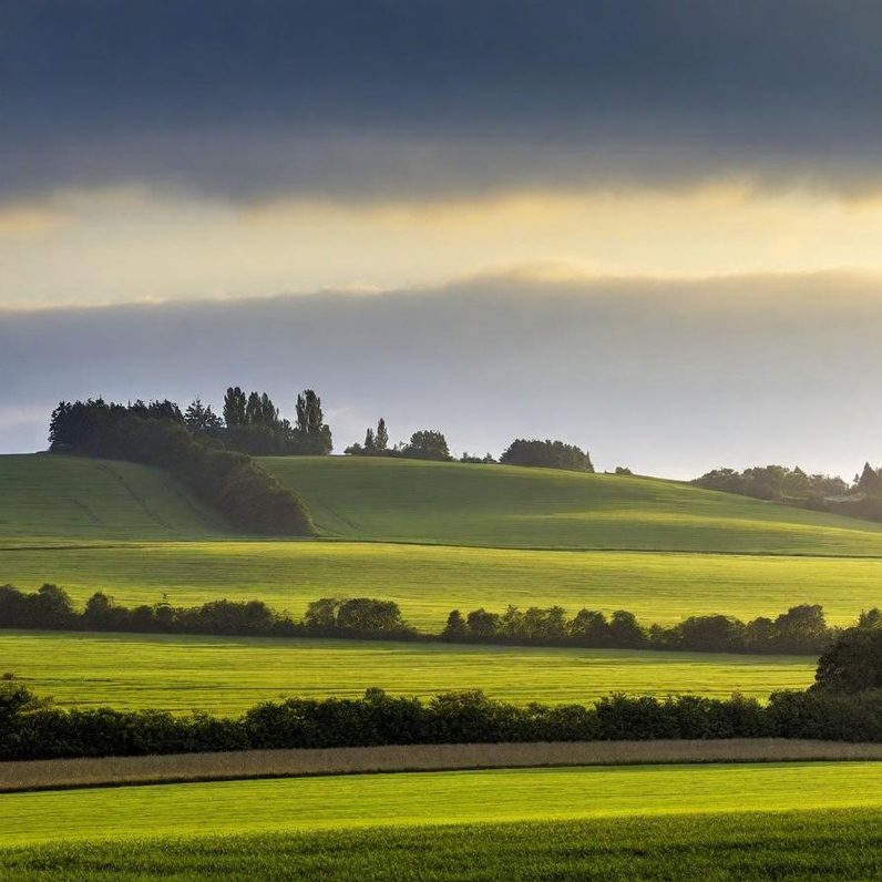 Foto dient der Dekoration und zeigt: LAndschaft (KI)