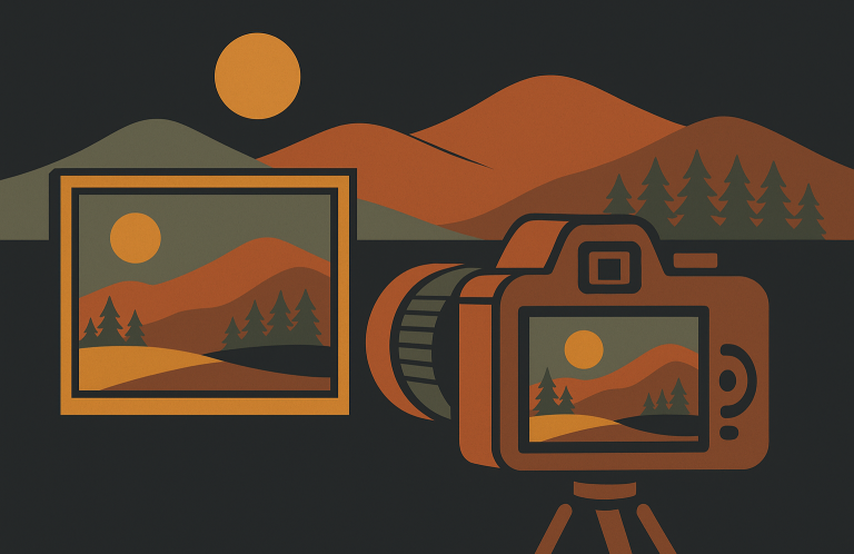 Darstellung Fachbereich Bild: Landschaft, Grafik und Kamera etc. im Vulpes Vision Stil