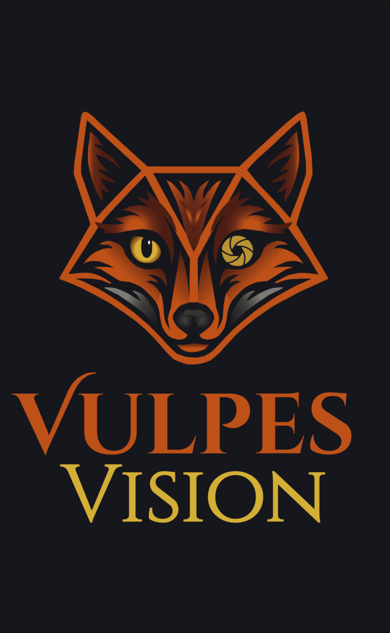 Darstellung dient der Dekoration und zeigt: Fuchslogo Vulpes Vision